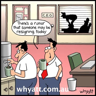 resigning