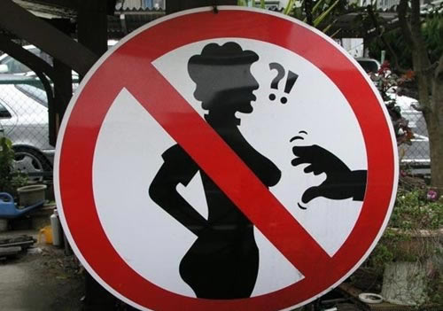 No Boobs Sign