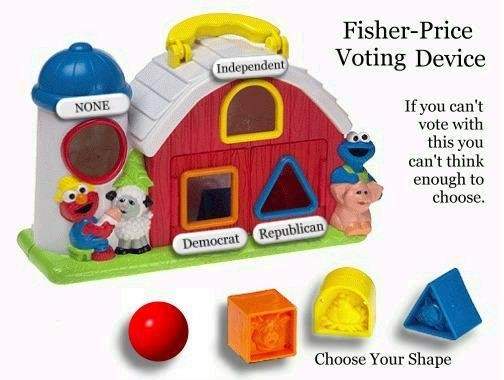 Fisher-Price Voting Device
