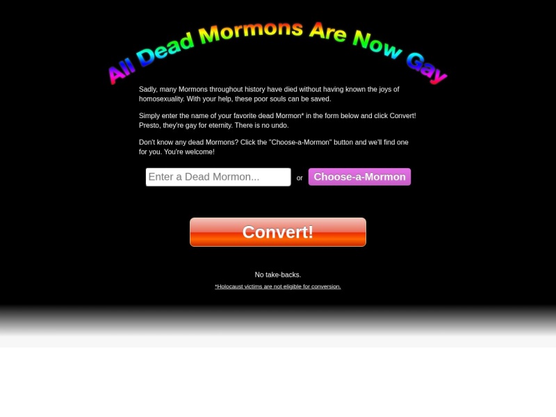 Dead Mormons